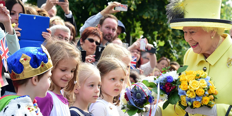 Flowers for the Queen's birthday